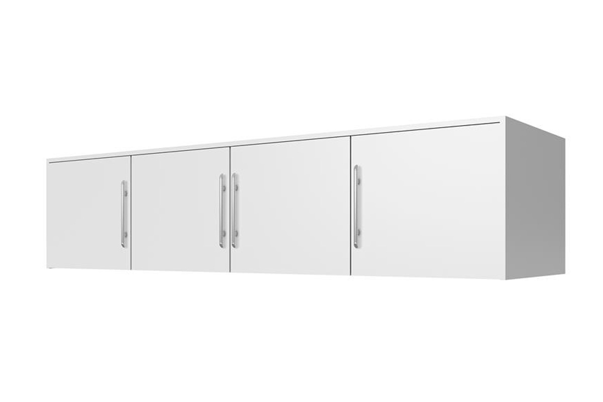 Šatníková skriňa Bali 196 cm s nadstavcom - biely mat Nadstavec Bali 