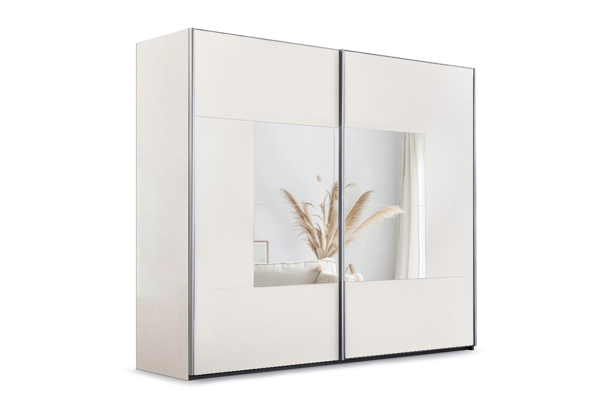 Skříň s posuvnými dveřmi Boston 203 cm se zrcadlem - kašmírová skříň z zrcadlem Dalmari 203 przesuwna - kašmír