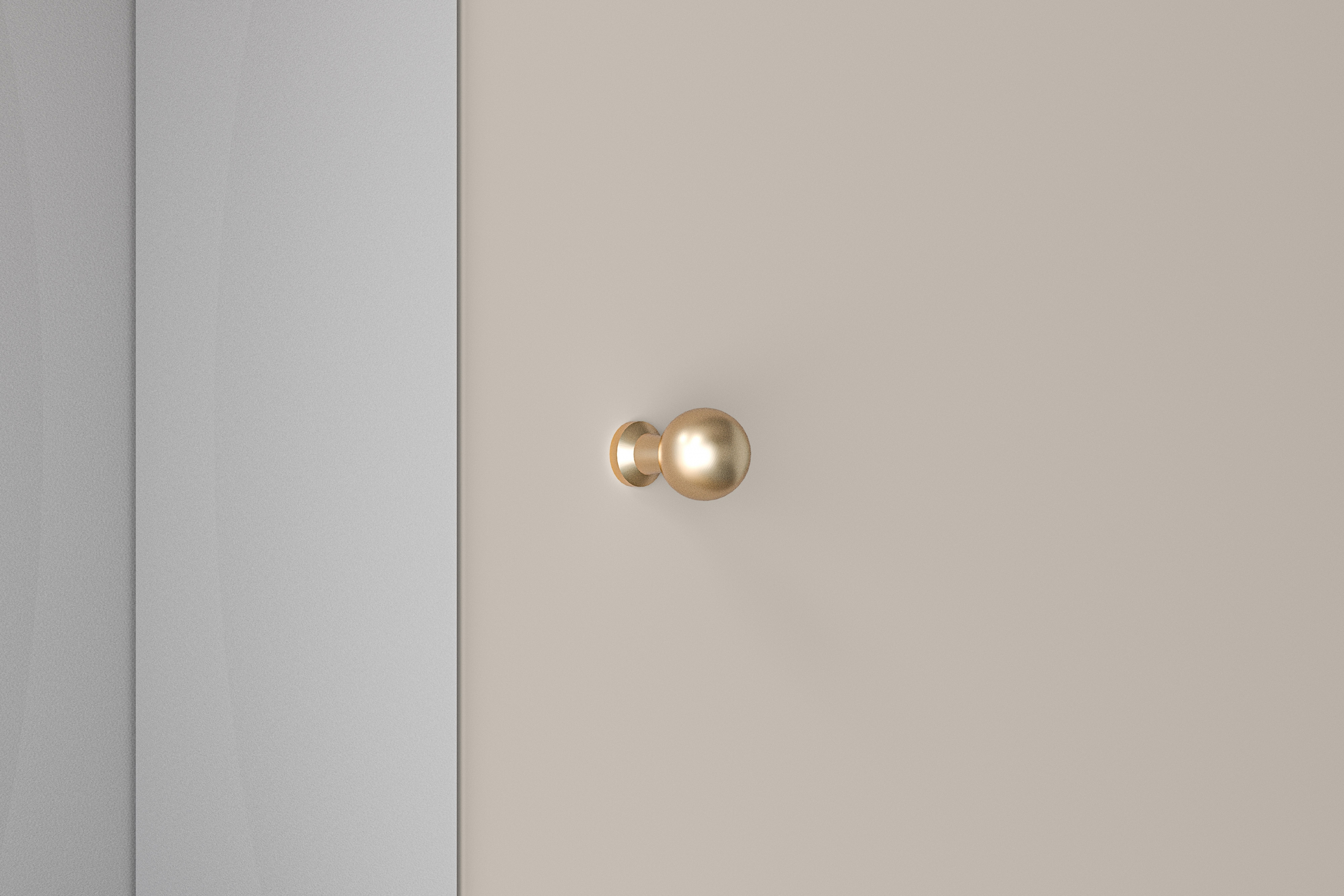 Skriňa z zrkadlom Jamuzi 200 cm - kašmír Skriňa z zrkadlom Jamuzi 23 - 150 cm - kašmír