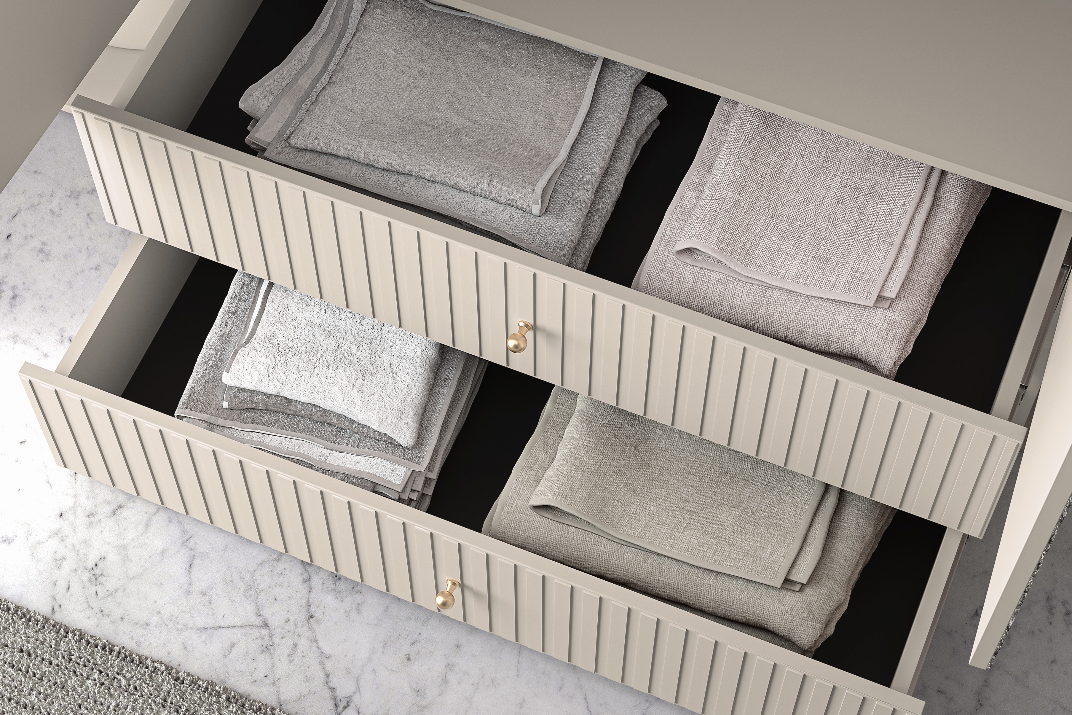 Skriňa z zrkadlom Jamuzi 200 cm - kašmír Skriňa z zrkadlom Jamuzi 23 - 150 cm - kašmír