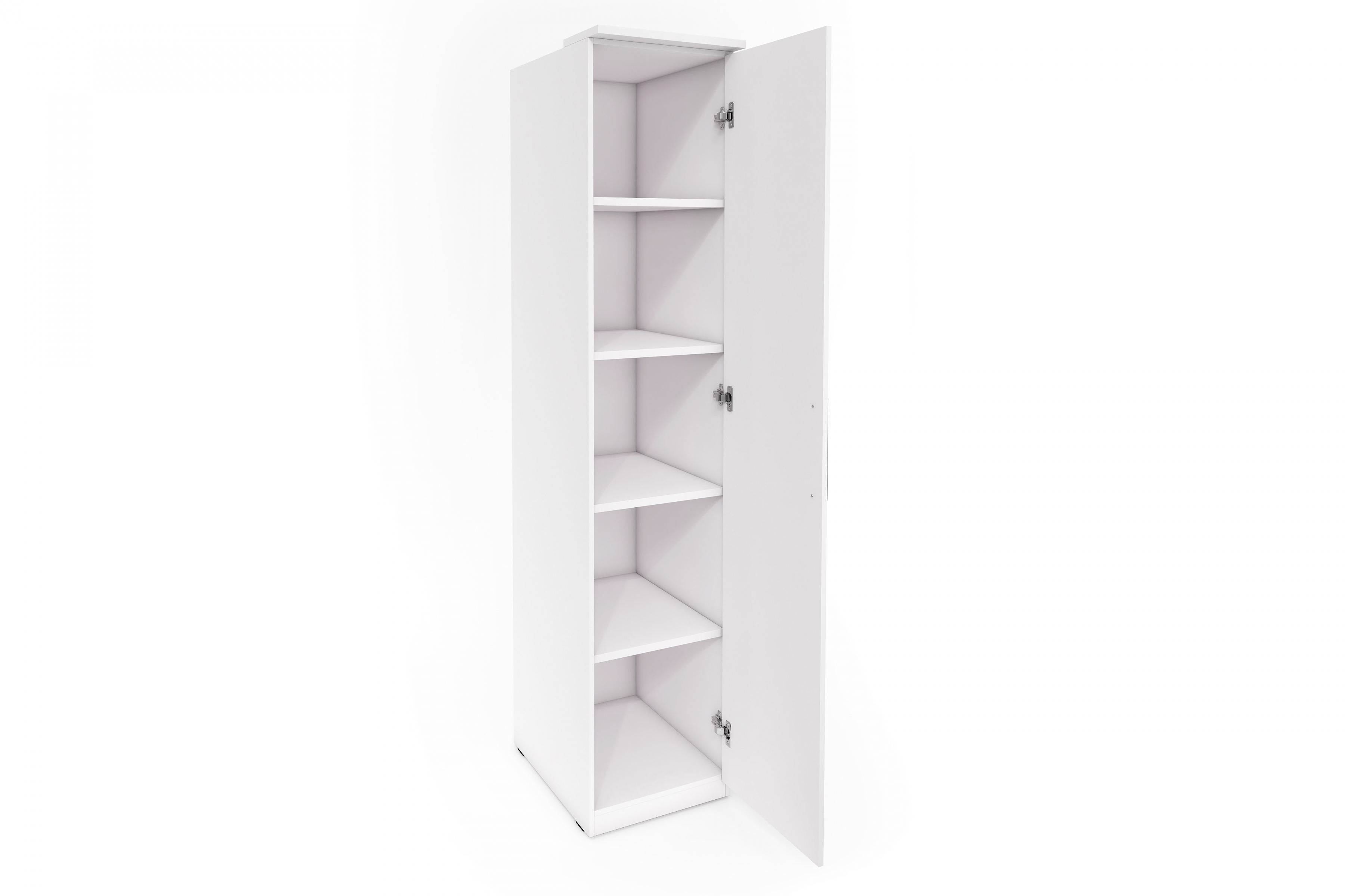 Skříň jednodveřová se zrcadlem Optima 57 L/P - bílý mat skříň z zrcadlem Optima 57 45 cm - bílá