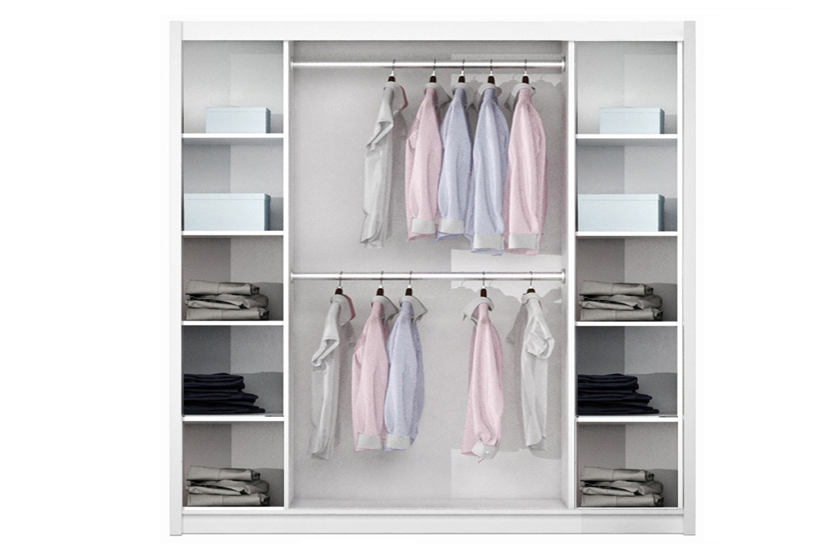 Skriňa so zrkadlom Rodos 225 Grafit Skriňa do izby 