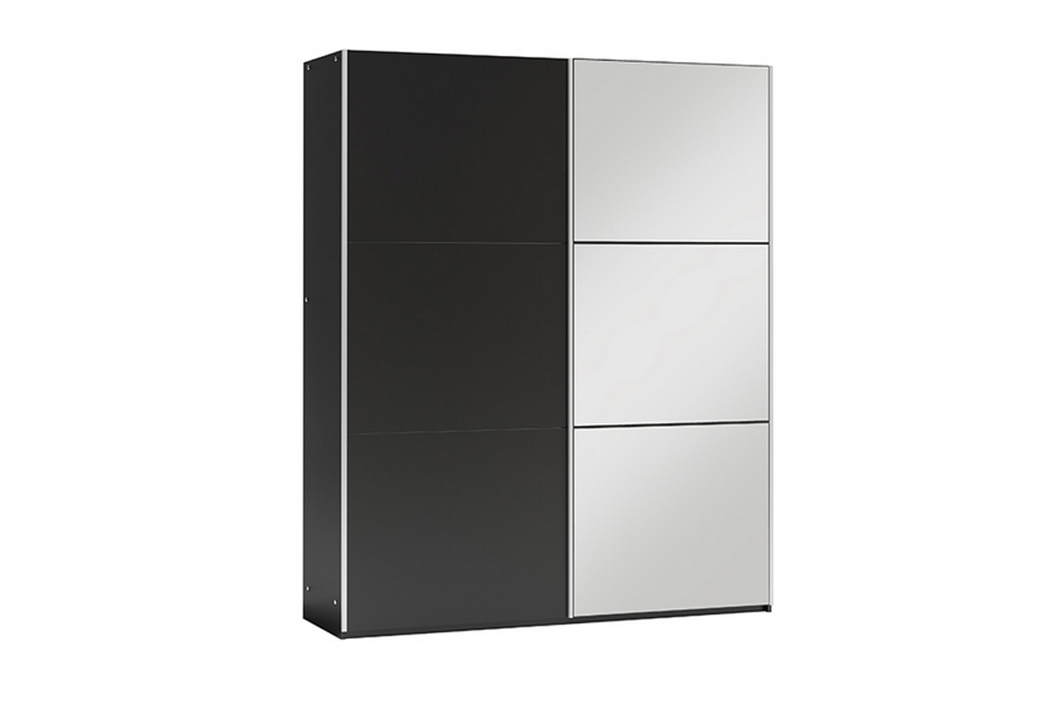 Skriňa so zrkadlom Vigo 150 Čierny Skriňa na oblečenie 