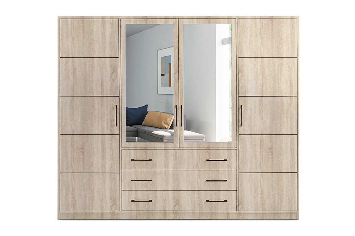 Skříň Bali 240 cm - dub sonoma skříň Bali D4 240