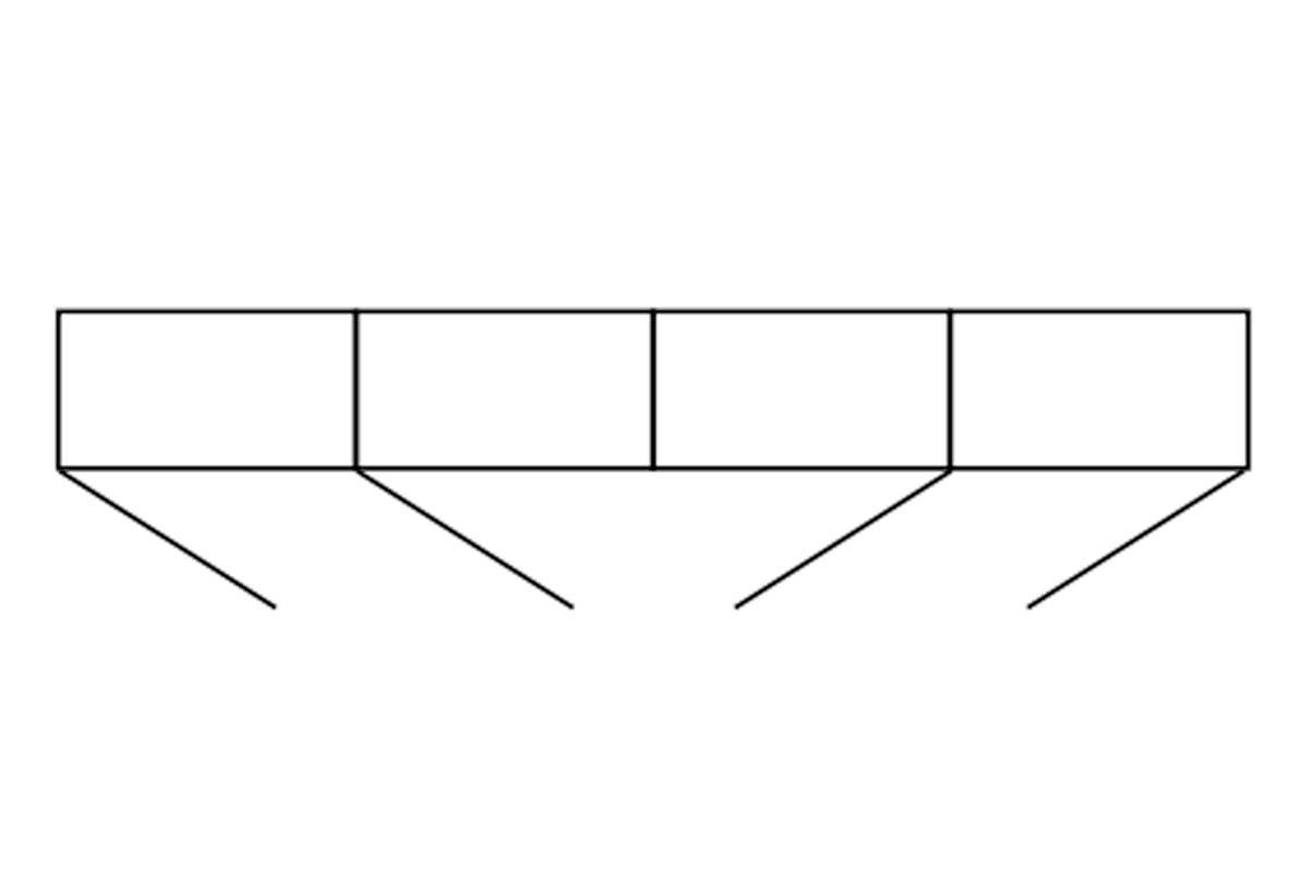 Skriňa so zrkadlom GlassLoft Skriňa štvordverová z zrkadlom Glass Loft ľavostranná - Dub bordeax svetlý - sposob otwieranie drzwi