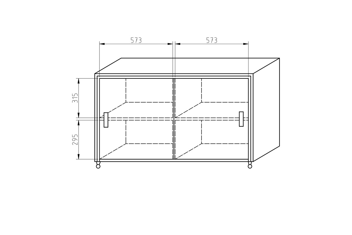 Skrinka OF -DP - Systém Offi Skrinka kancelárska Rozmery