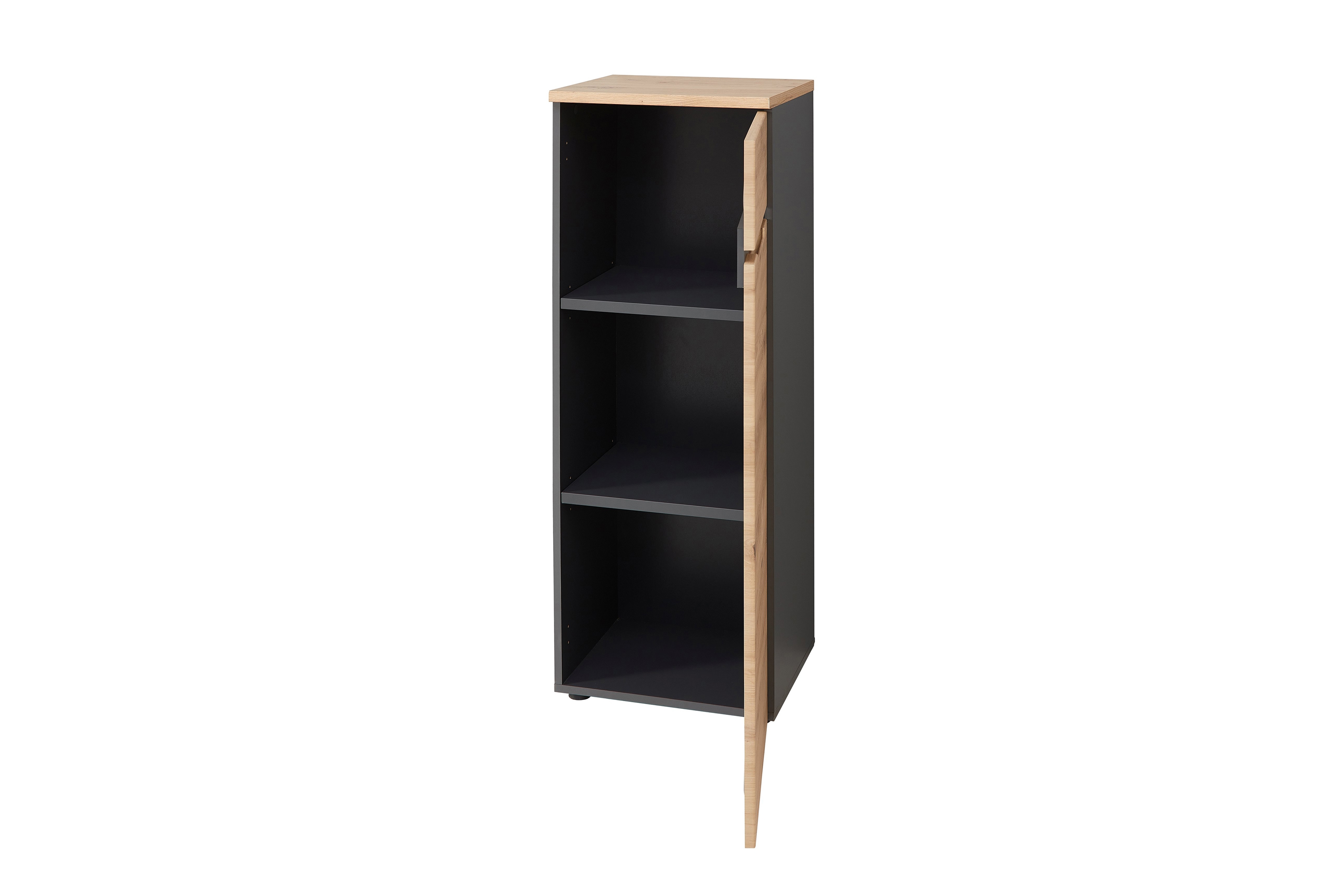 Skříňka Brego 45 cm nízká - dub artisan / grafitová skříňka Brego nízká 45 cm - dub artisan/grafit