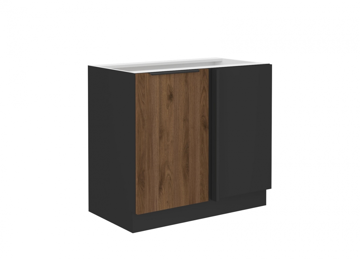 Spodní rohová kuchyňská skříňka Armonza 105 ND jednodveřová - ořech skříňka kuchyňská spodní Armonza 105 ND 1F jednodveřová rohová - ořech
