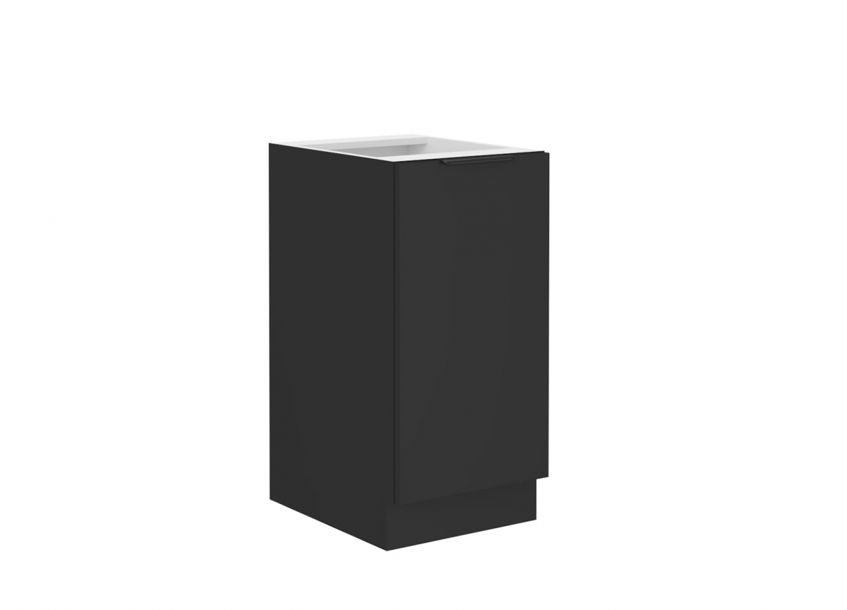Skrinka Kuchynská dolná Armonza 40D jednodverová - Čierny mat Skrinka Kuchynská dolná Armonza 40D 1F jednodverová - Čierny mat