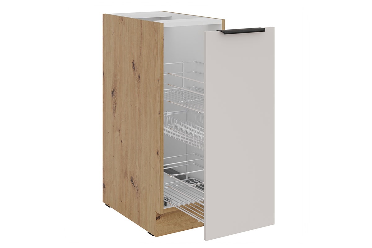 Kuchyňská spodní skříňka Arvani D30 s cargo košem - kašmír / dub artisan skříňka kuchyňská spodní Arvani D30 s košem cargo - kašmír / dub artisan