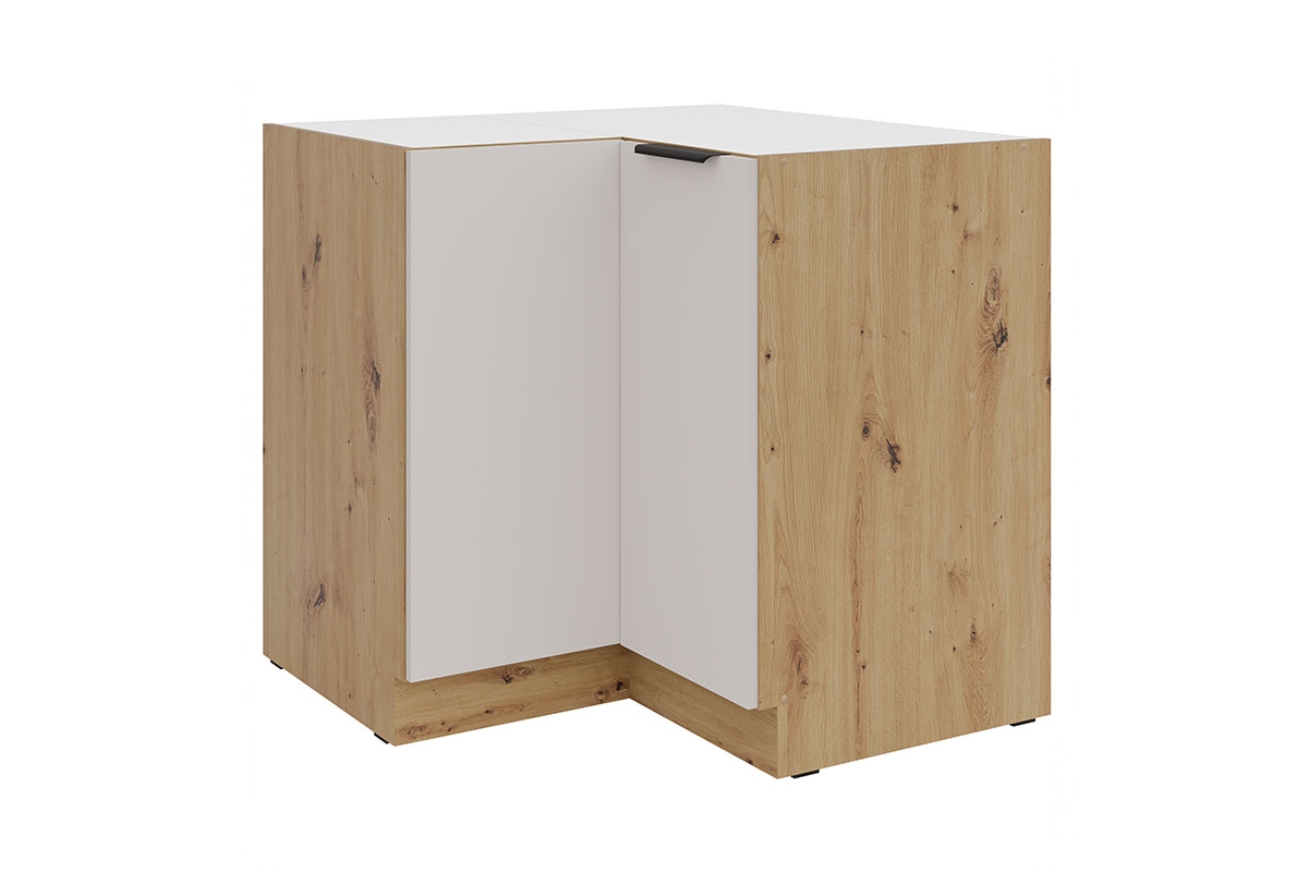 Kuchyňská spodní rohová skříňka Arvani ND90x90 dvoudveřová - kašmír / dub artisan skříňka kuchyňská spodní Arvani DN90x90 rohová dvoudveřová - kašmír / dub artisan