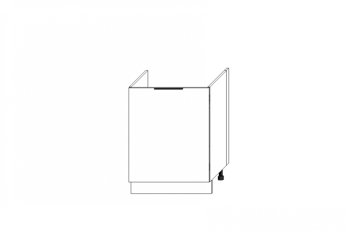 Spodní kuchyňská skříňka Ilandia DZ60.1 pod dřez - bílý mat Skříňka kuchyňská spodní Ilandia DZ60.1 pod zlewozmywak - bílý mat