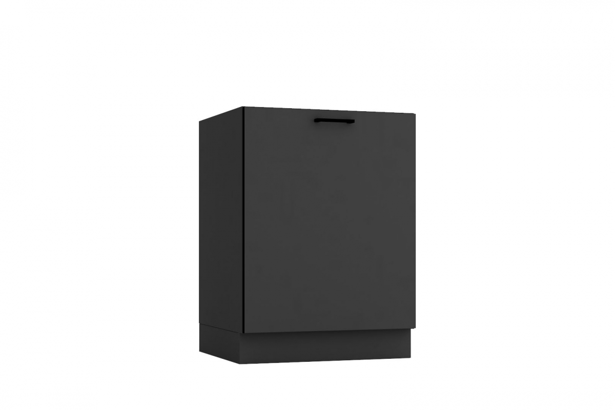 Dolná skrinka Anika D60 jednodverová – grafit Skrinka Kuchynská dolná jednodverová Anika D60 - grafit / grafit