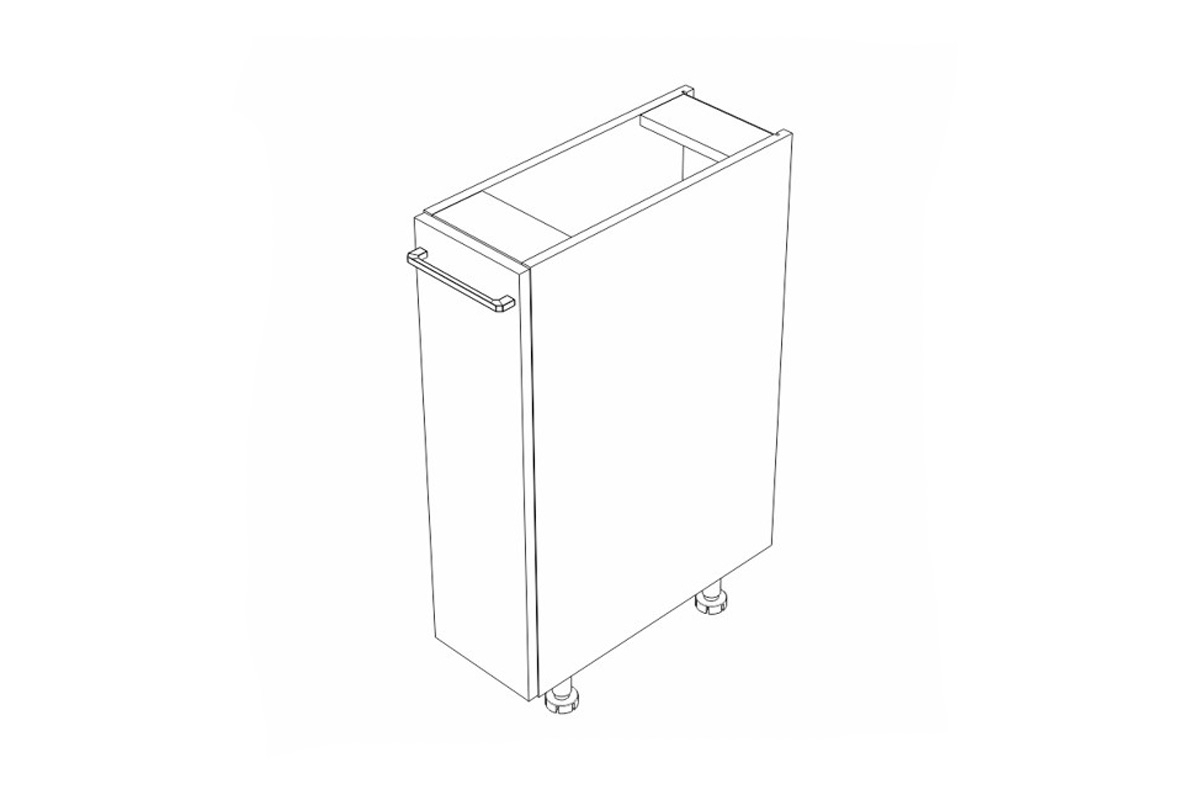 Dolní kuchyňská skříňka Kammono F DC20 – s cargo košem skříňka kuchyňská spodní KAMMONO F DC20 s košem cargo