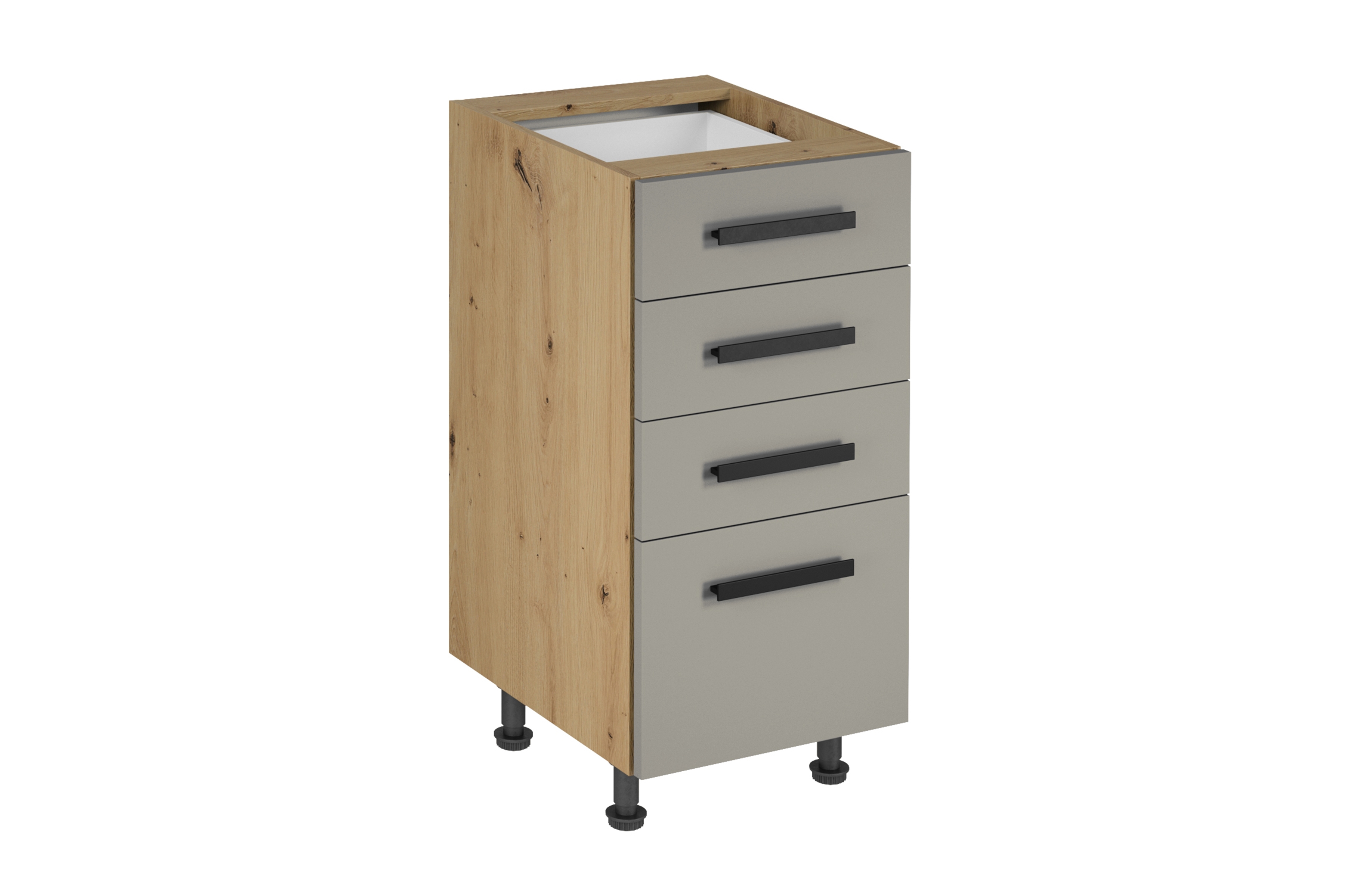 Skrinka Kuchynská dolná Langen D40S4 so štyrmi zásuvkami - beige Skrinka Kuchynská dolná Langen D40S4 so štyrmi zásuvkami - beige