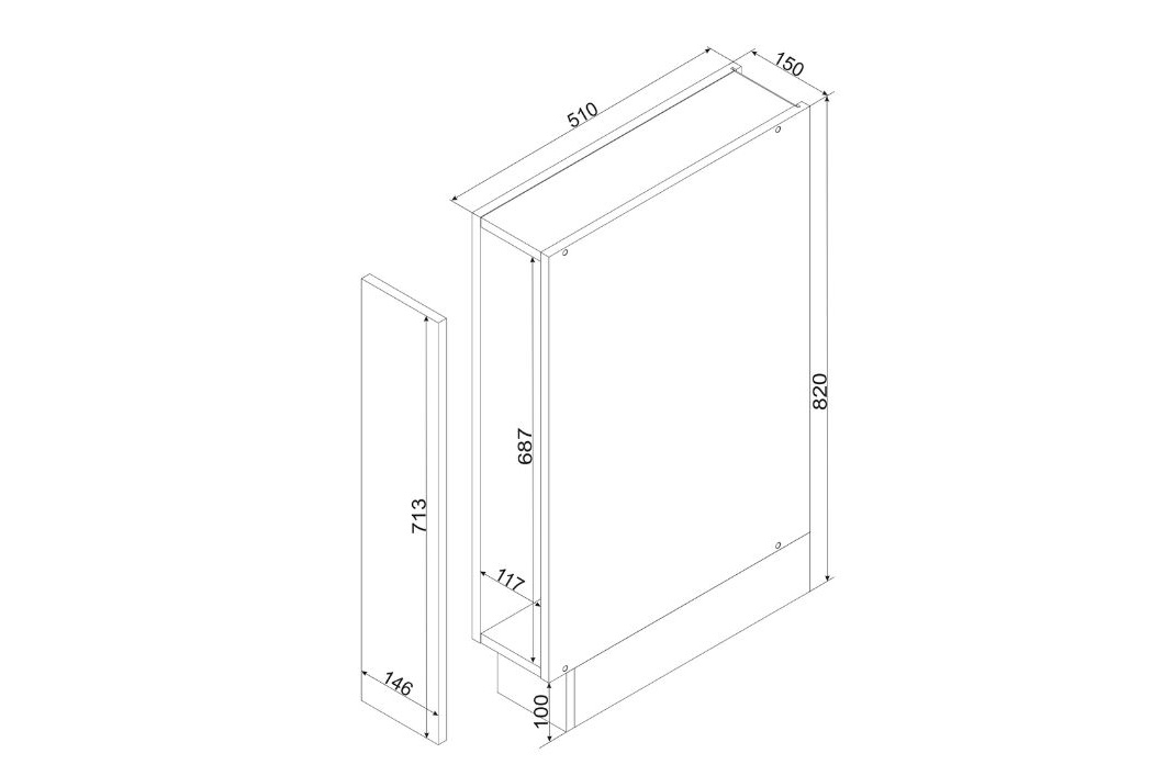 Kuchyňská dolní skříňka Natalia D15 CARGO s košem cargo - bílý lesk skříňka kuchyňská spodní Natalia D15 s košem cargo - bílý lesk