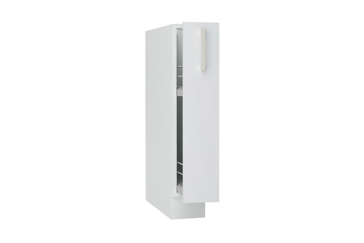 Kuchyňská dolní skříňka Natalia D15 CARGO s košem cargo - bílý lesk skříňka kuchyňská spodní Natalia D15 s košem cargo - bílý lesk