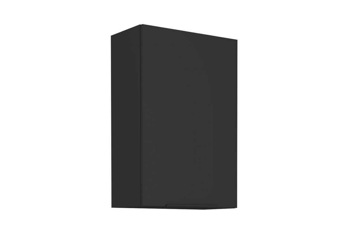 Závěsná vysoká kuchyňská skříňka Armonza 60 G-90 jednodveřová - černý mat skříňka kuchyňská závěsná Armonza 60 G-90 vysoká jednodveřová - černá mat