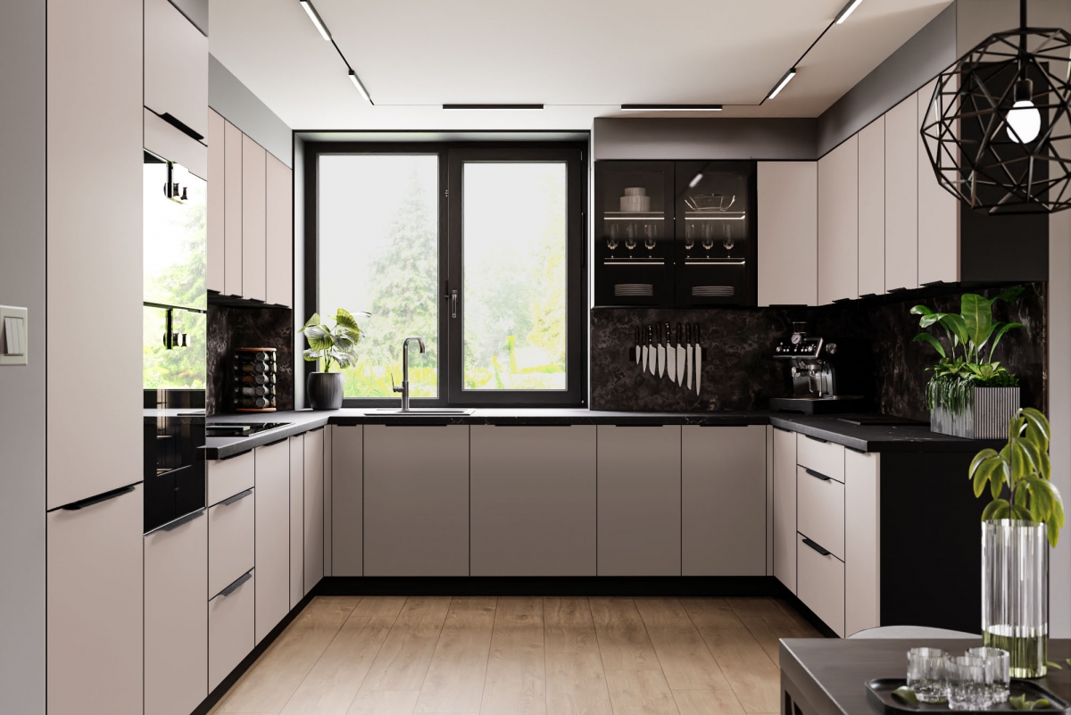 Závěsná kuchyňská skříňka Armonza 80 GU-36 nízká - kašmír skříňka kuchyňská závěsná Armonza 80 GU-36 nízká - kašmír