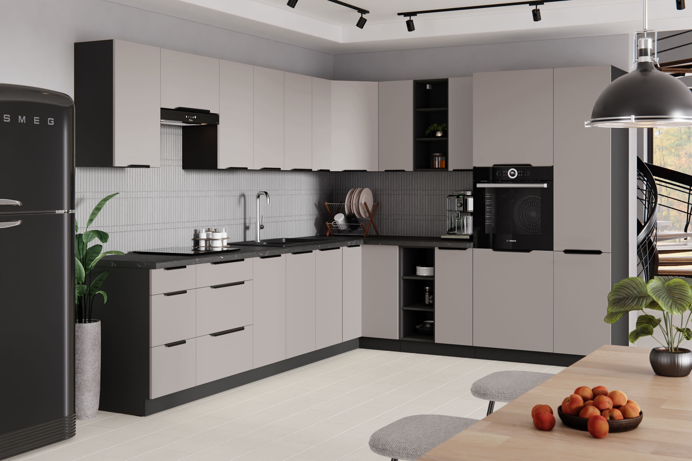 Závěsná kuchyňská skříňka Armonza 80 GU-36 nízká - kašmír skříňka kuchyňská závěsná Armonza 80 GU-36 nízká - kašmír