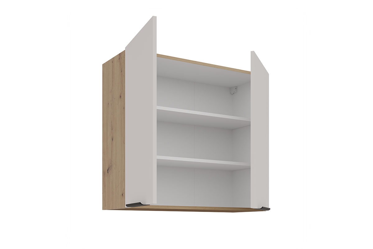 Kuchyňská horní skříňka Arvani 80 G-72 dvoudveřová - kašmír / dub artisan skříňka kuchyňská závěsná Arvani 80 G-72 dvoudveřová - kašmír / dub artisan