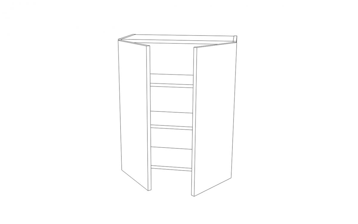 Závěsná kuchyňská skříňka Campari W60/72 dvoudveřová skříňka kuchyňská závěsná Campari W60/72 dvoudveřová