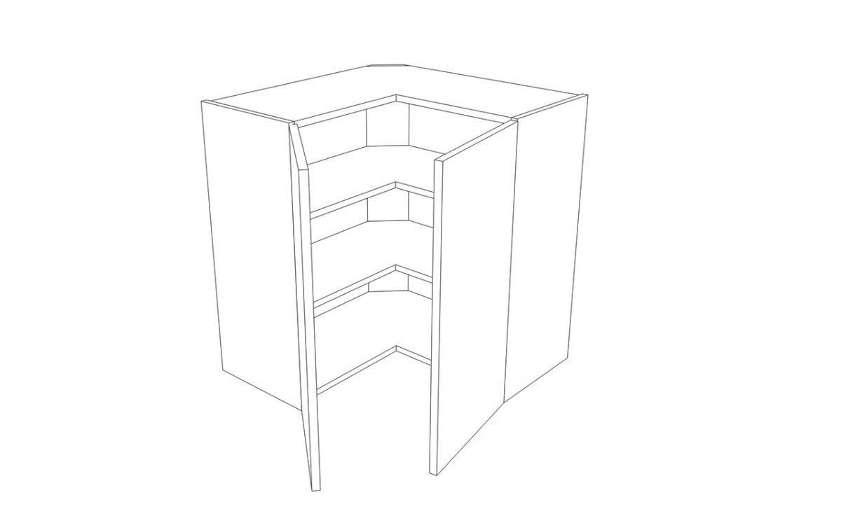Závesná kuchynská skrinka Campari WNPP65/65/72 rohová dvojdverová Skrinka Kuchynská závesná Campari WNPP65/65/72 rohová dvojdverová