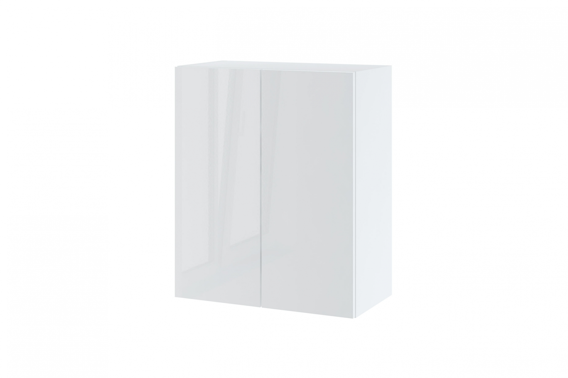 Závěsná kuchyňská skříňka Campari W60/72 dvoudveřová Skříňka kuchyňská závěsná dvoudveřová Campari W 6/72 - korpus Bílý, fronty Bílý lesk 