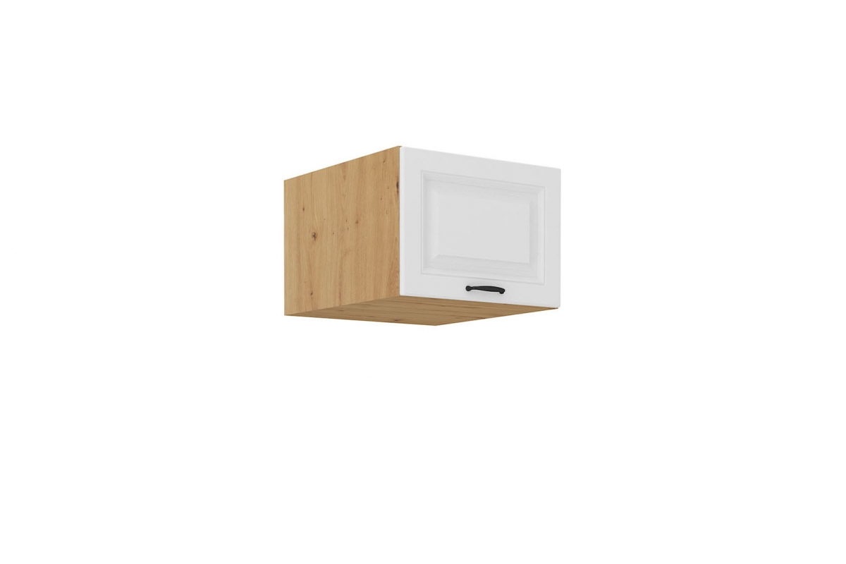 Kuchynská horná skrinka Estella 50 NAGU-36 nízka hlboká - biely mat / dub artisan Skrinka Kuchynská závesná Estella 50 NAGU-36 nízka gleboka - biely mat / Dub artisan