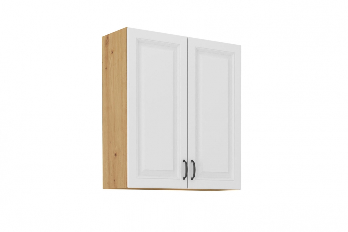 Horní kuchyňská skříňka Estella 80G-90 dvoudveřova - bílý mat / dub artisan skříňka kuchyňská závěsná Estella 80 G-90 dvoudveřová - bílý mat / dub artisan