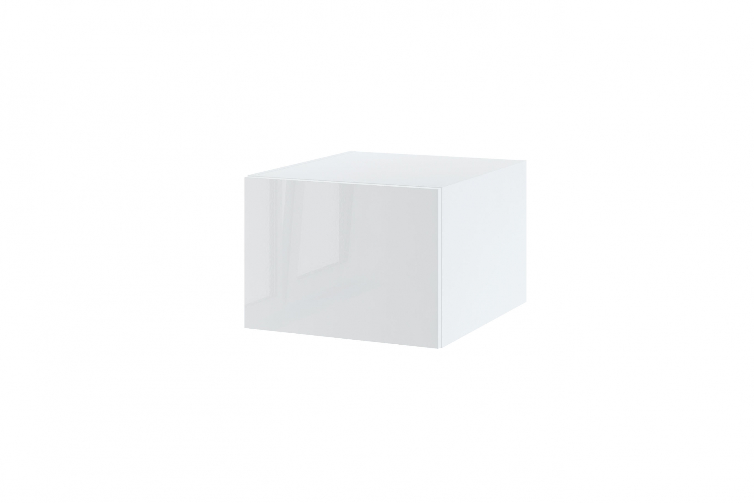 Závesná kuchynská skrinka Campari WOG50/36/58 nízka hĺbková Skrinka Kuchynská závesná gleboka Campari WOG 5/36/58 - korpus Biely, predná časť biely lesk 