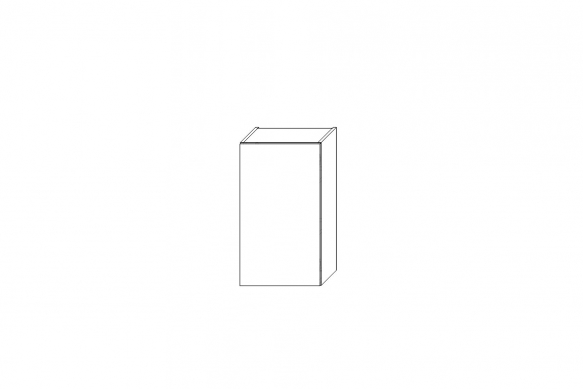 Závesná kuchynská skrinka Ilandia W40/71 jednodverová - biely mat Skrinka Kuchynská závesná Ilandia W40/71 jednodverová - biely mat