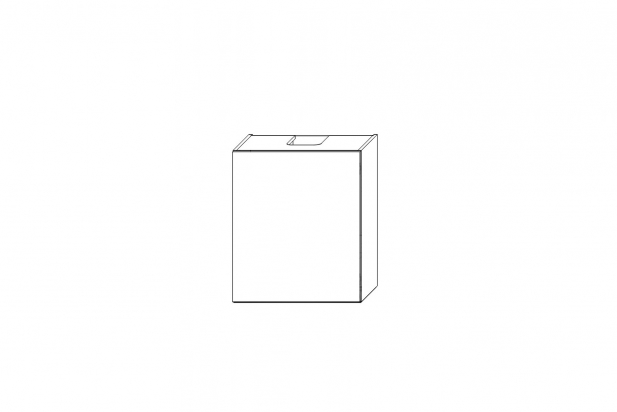 Závěsná kuchyňská skříňka Ilandia W60.1/71 P3 se sadou s digestoří - bílý mat Skříňka kuchyňská závěsná Ilandia W60.1/71 P3 w zestawie z okapem - bílý mat