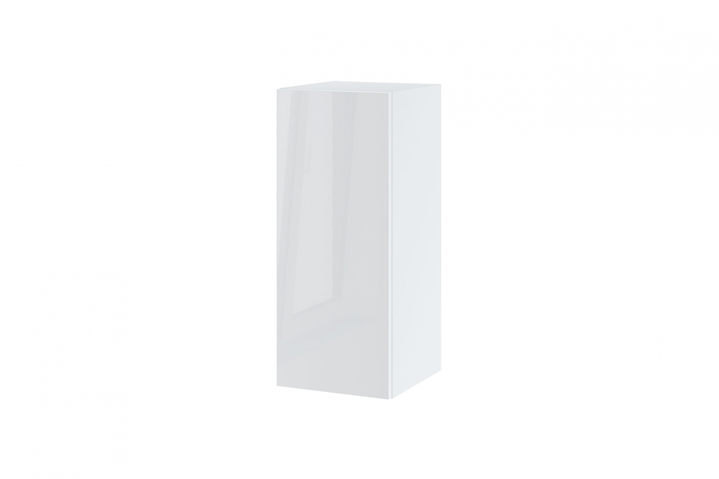 Závesná kuchynská skrinka Campari W30/72 jednodverová Skrinka Kuchynská závesná jednodverová Campari W 3/72 - korpus Biely, Predná časť biely lesk 