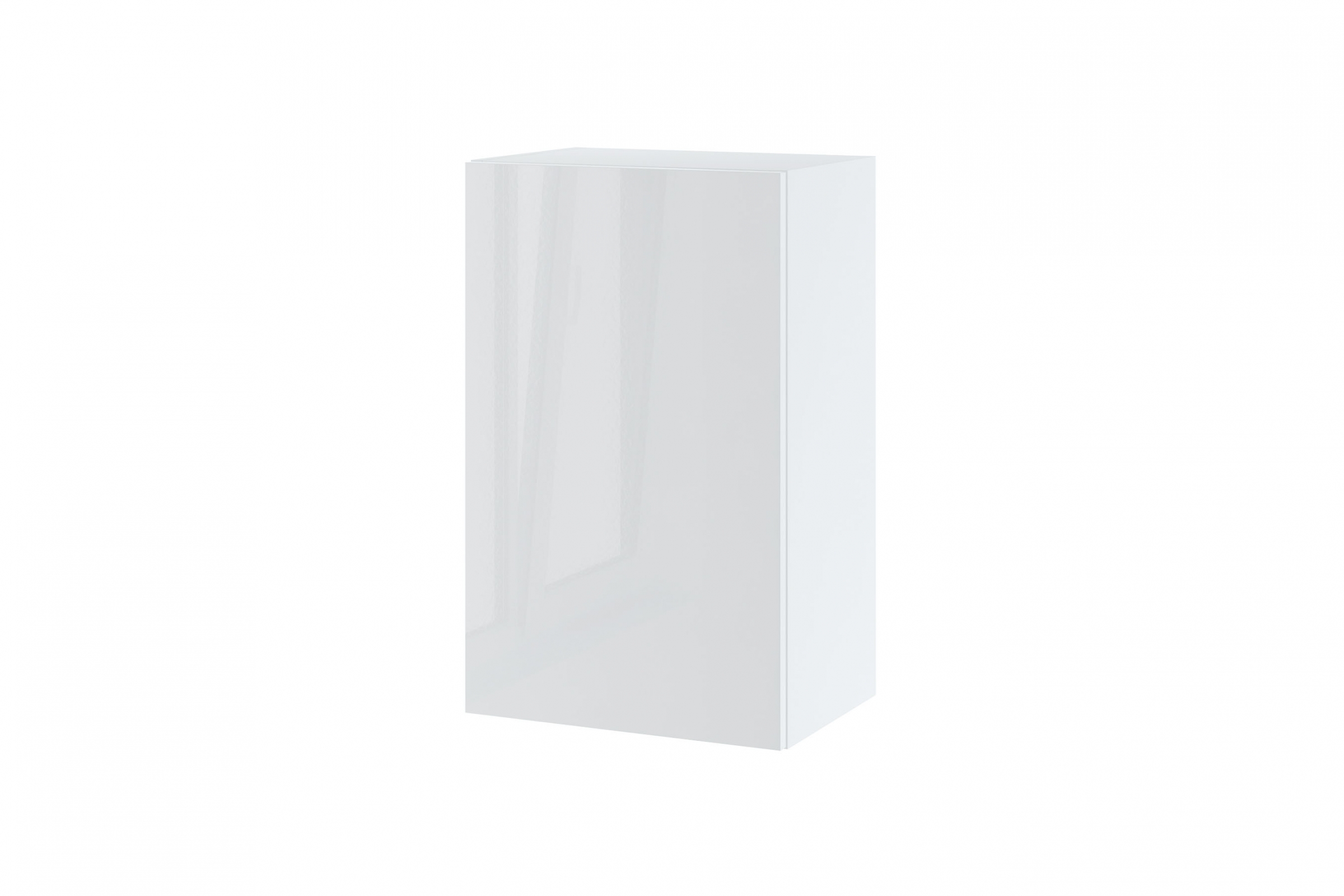 Závesná kuchynská skrinka Campari W45/72 jednodverová Skrinka Kuchynská závesná jednodverová Campari W 45/72 - korpus Biely, Predná časť biely lesk 