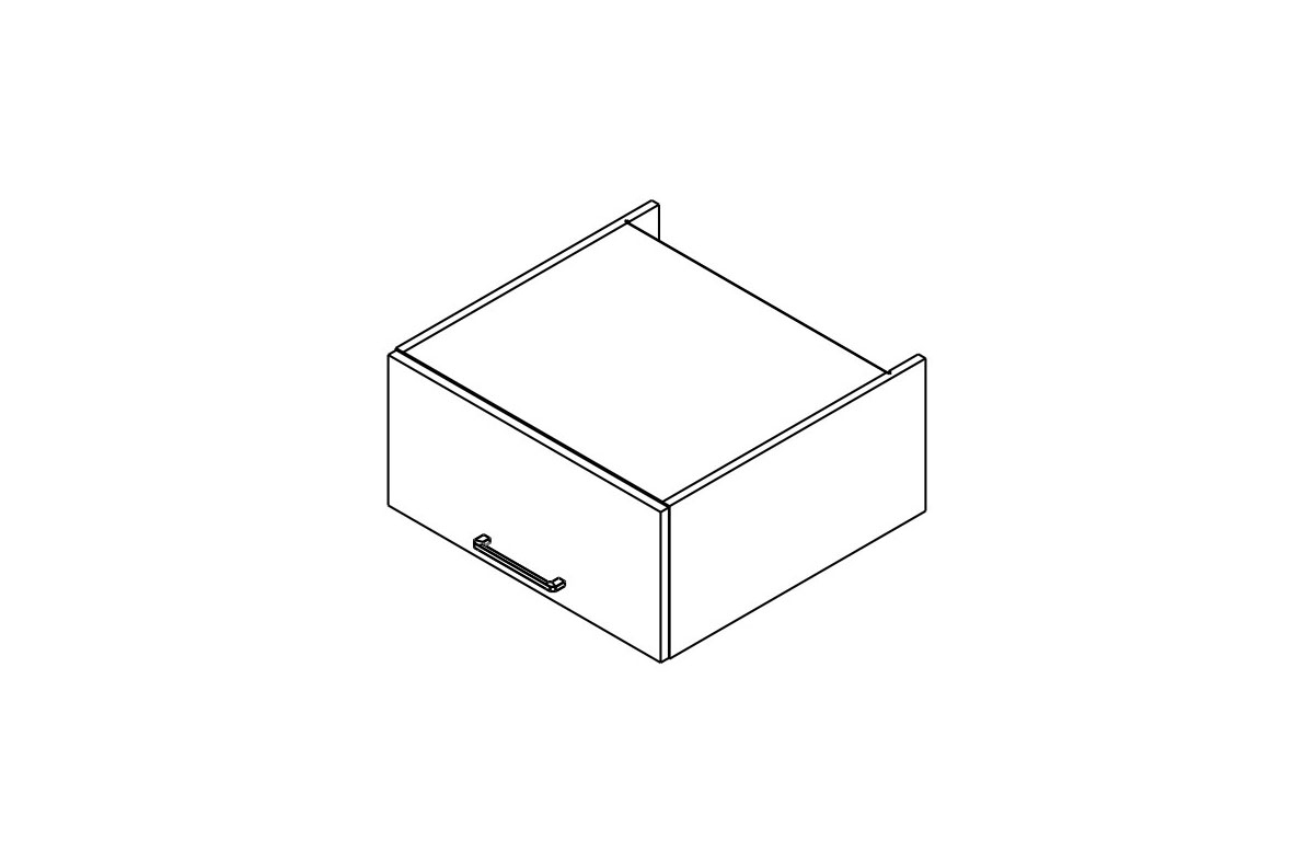 Nadstavcová kuchynská skrinka Kammono F SNO60/29N nad spotrebiče Skrinka Kuchynská závesná Kammono F SNO60/29N horná nad AGD