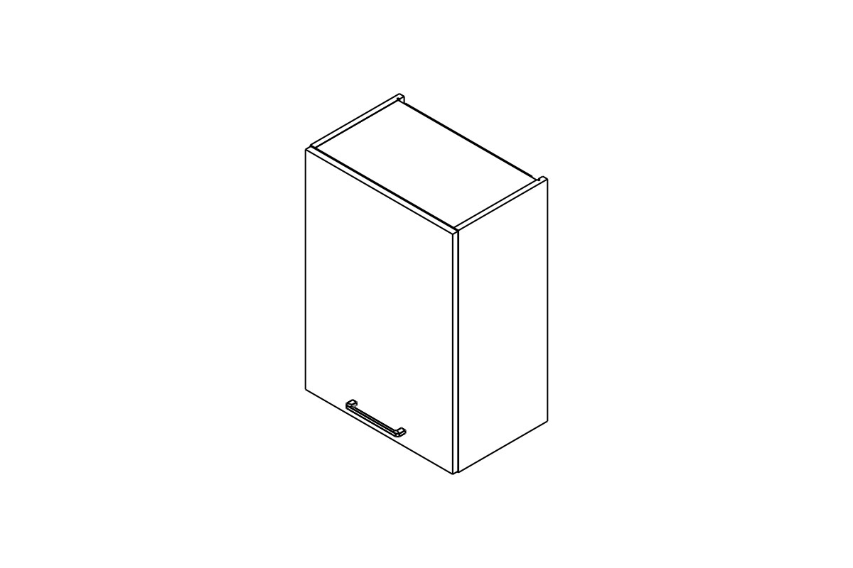 Horní kuchyňská skříňka Kammono F W50.1/71 – 1dveřová skříňka kuchyňská závěsná Kammono F W50.1/71 jednodveřová