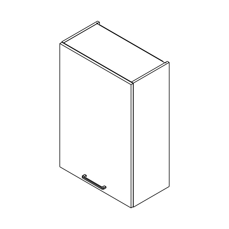 Závesná kuchynská skrinka Kammono F W60.1/90 jednodverová Skrinka Kuchynská závesná Kammono F W60.1/90 jednodverová
