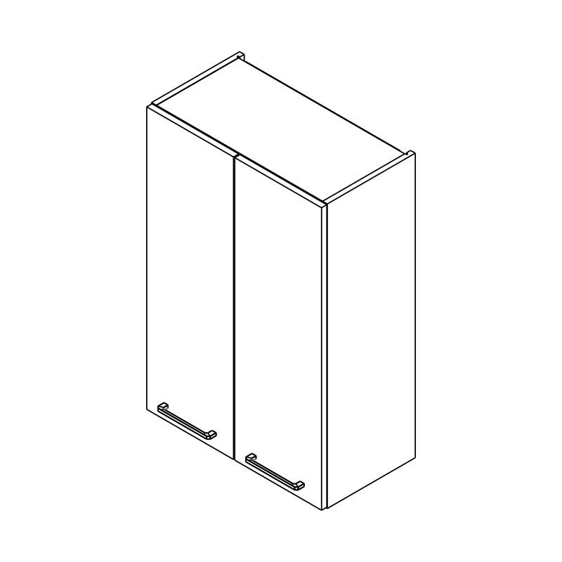 Horní kuchyňská skříňka Kammono F W60/90 – dvoudveřová skříňka kuchyňská závěsná Kammono F W60/90 dvoudveřová