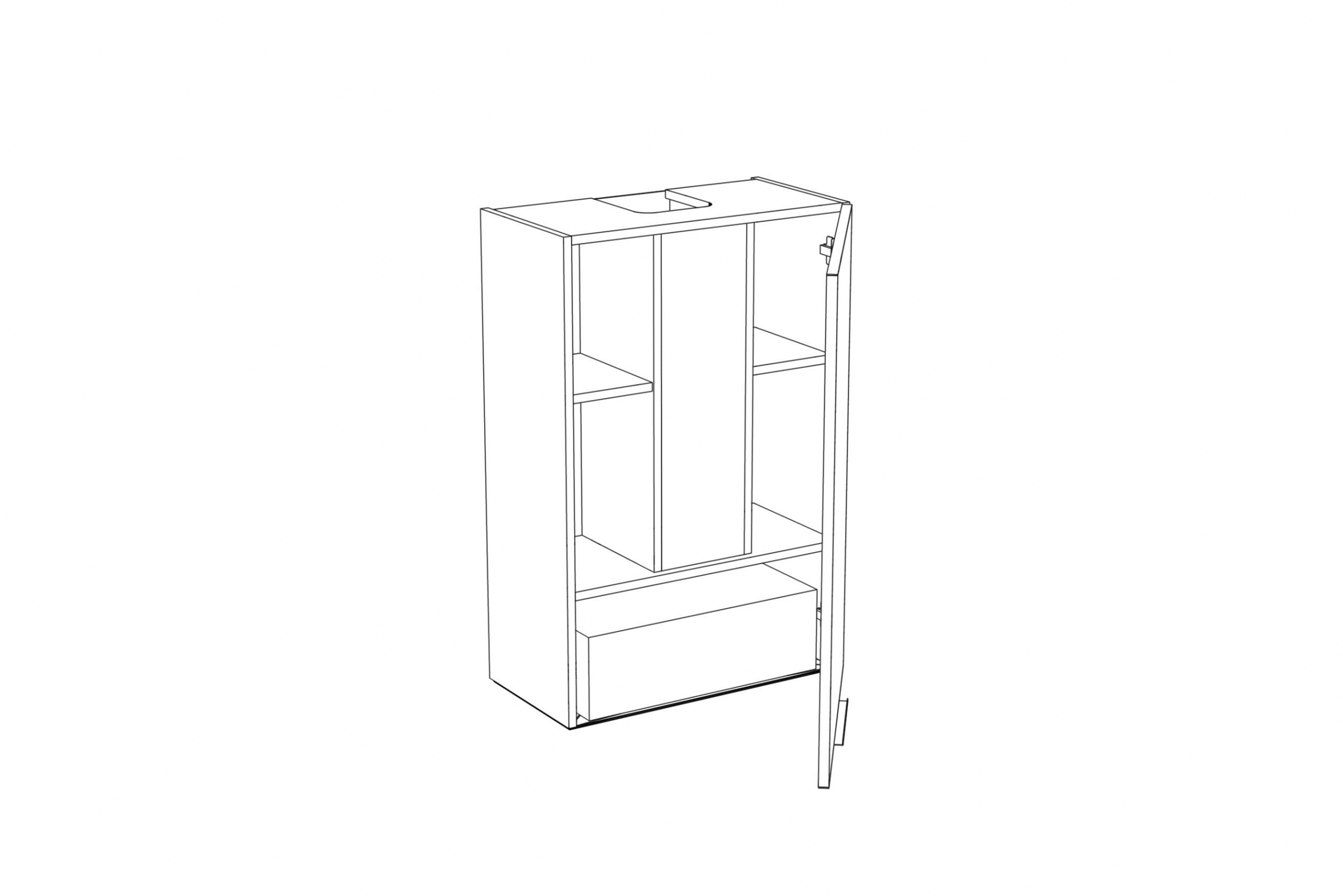 Horní kuchyňská skříňka Kammono F WP3B60.1/90 – digestořová pro indukční desku skříňka kuchyňská závěsná Kammono F WP3B60.1/90 digestořová pro zabudowy nad plyta indukcyjna