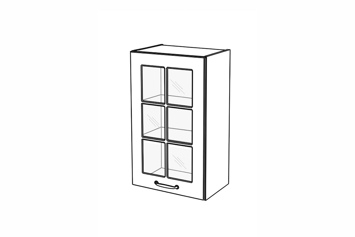Závesná kuchynská skrinka Kammono F WW50.1/71 jednodverová so sklom Skrinka Kuchynská závesná Kammono F WW50.1/71 jednodverová s presklením