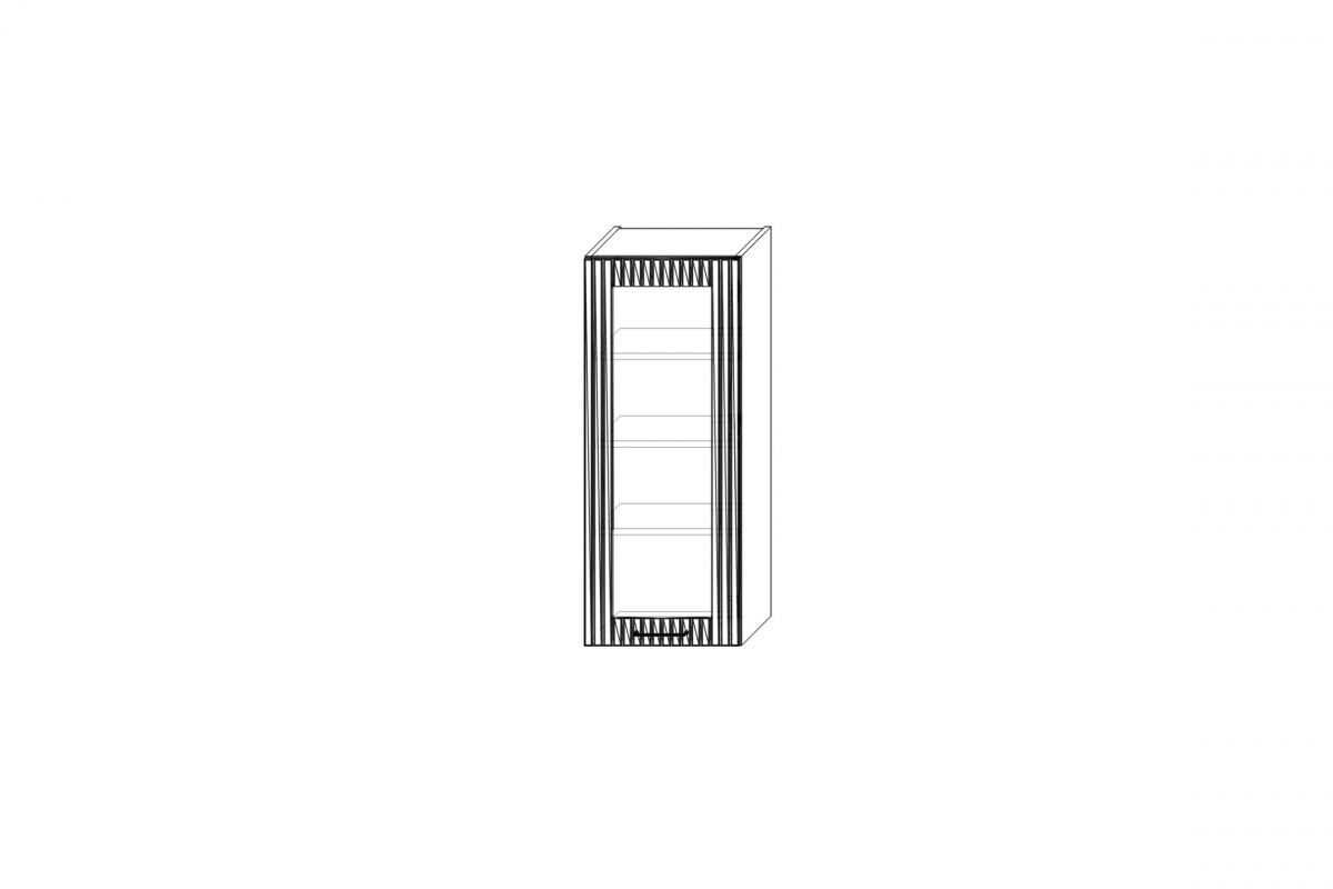 Skrinka Kuchynská závesná Kammono F11 WW40.1/100 jednodverová s presklením Skrinka Kuchynská závesná Kammono F11 WW40.1/100 jednodverová s presklením