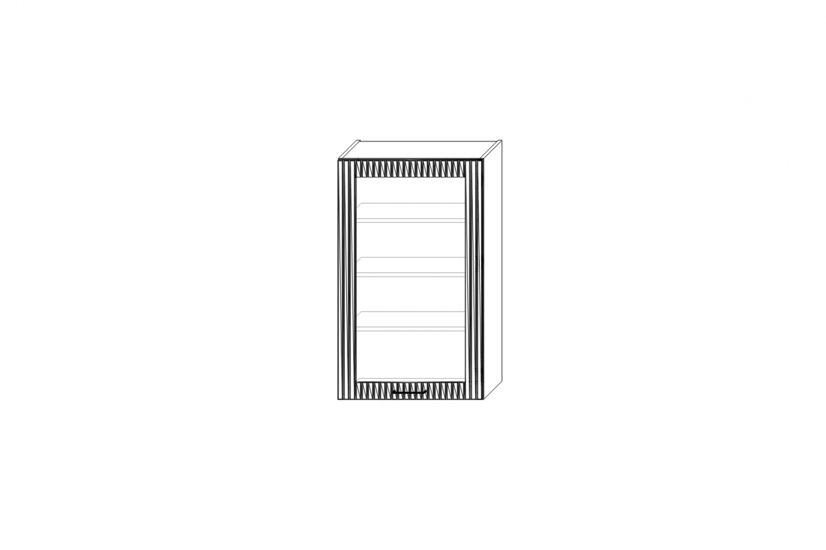 Skrinka Kuchynská závesná Kammono F11 WW60.1/100 jednodverová s presklením Skrinka Kuchynská závesná Kammono F11 WW60.1/100 jednodverová s presklením
