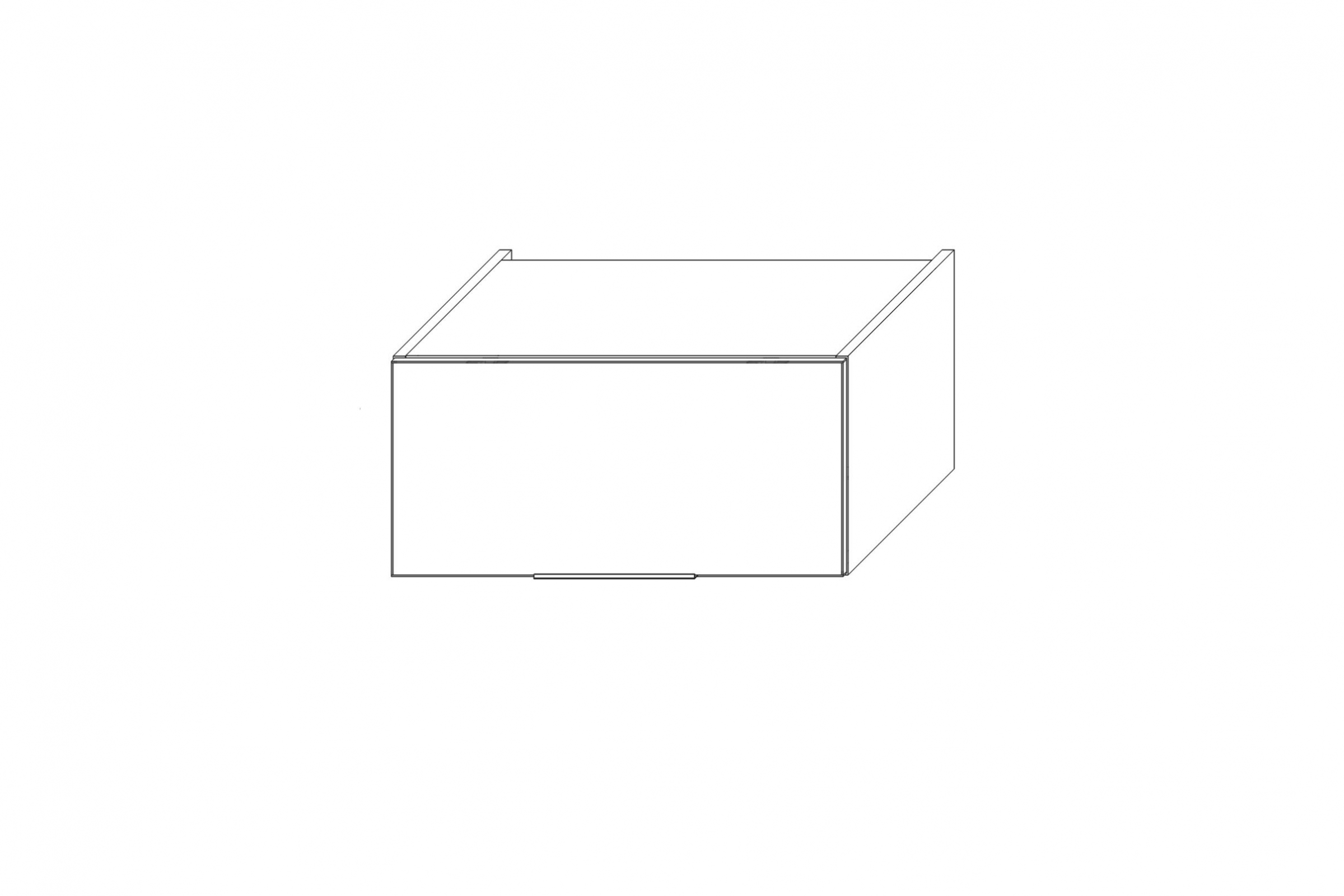 Nástavná horní kuchyňská skříňka Kammono K2 SNO60/29N nad vestavné spotřebiče skříňka kuchyňská závěsná Kammono K2 SNO60/29N nadstawkowa nad AGD