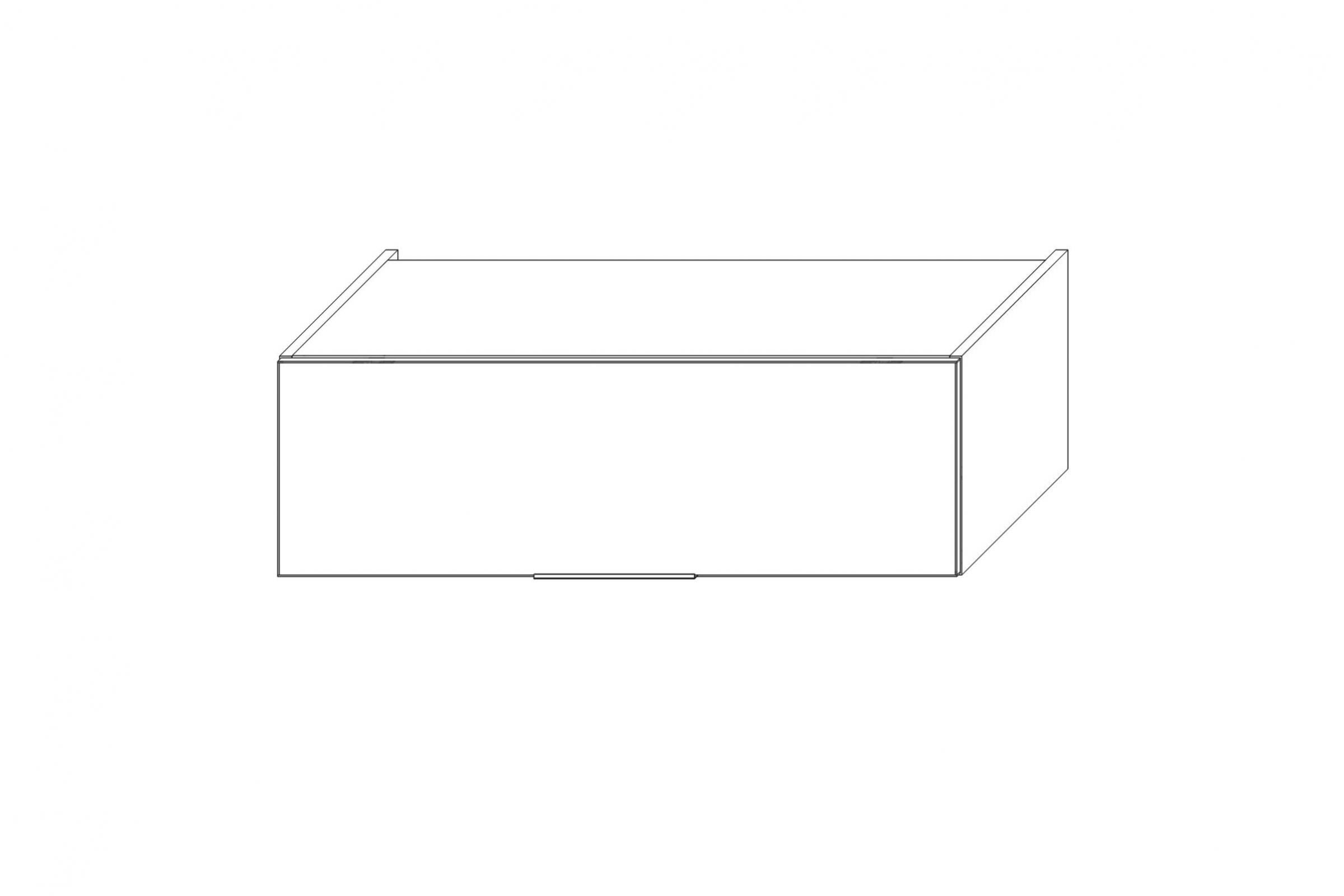 KAMMONO K2 BLACK SNO90/29N - Nadstavec nad regál AGD Skrinka Kuchynská závesná Kammono K2 SNO90/29N horná nad AGD