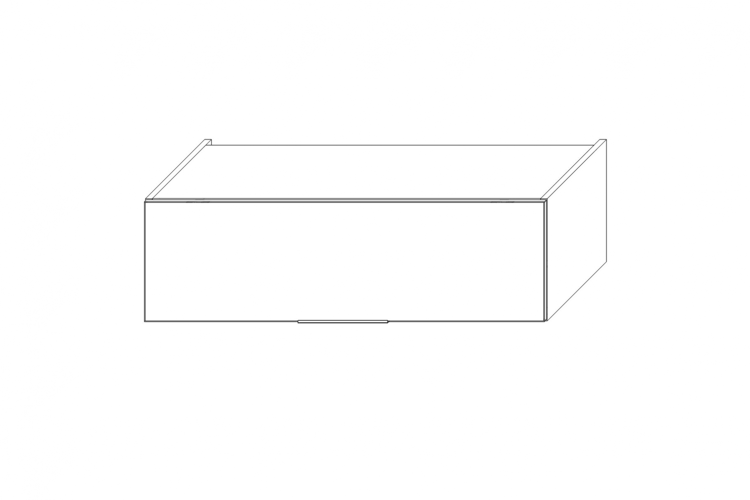 Nástavná horní kuchyňská skříňka Kammono K2 SNO95/29N nad vestavné spotřebiče skříňka kuchyňská závěsná Kammono K2 SNO95/29N nadstawkowa nad AGD