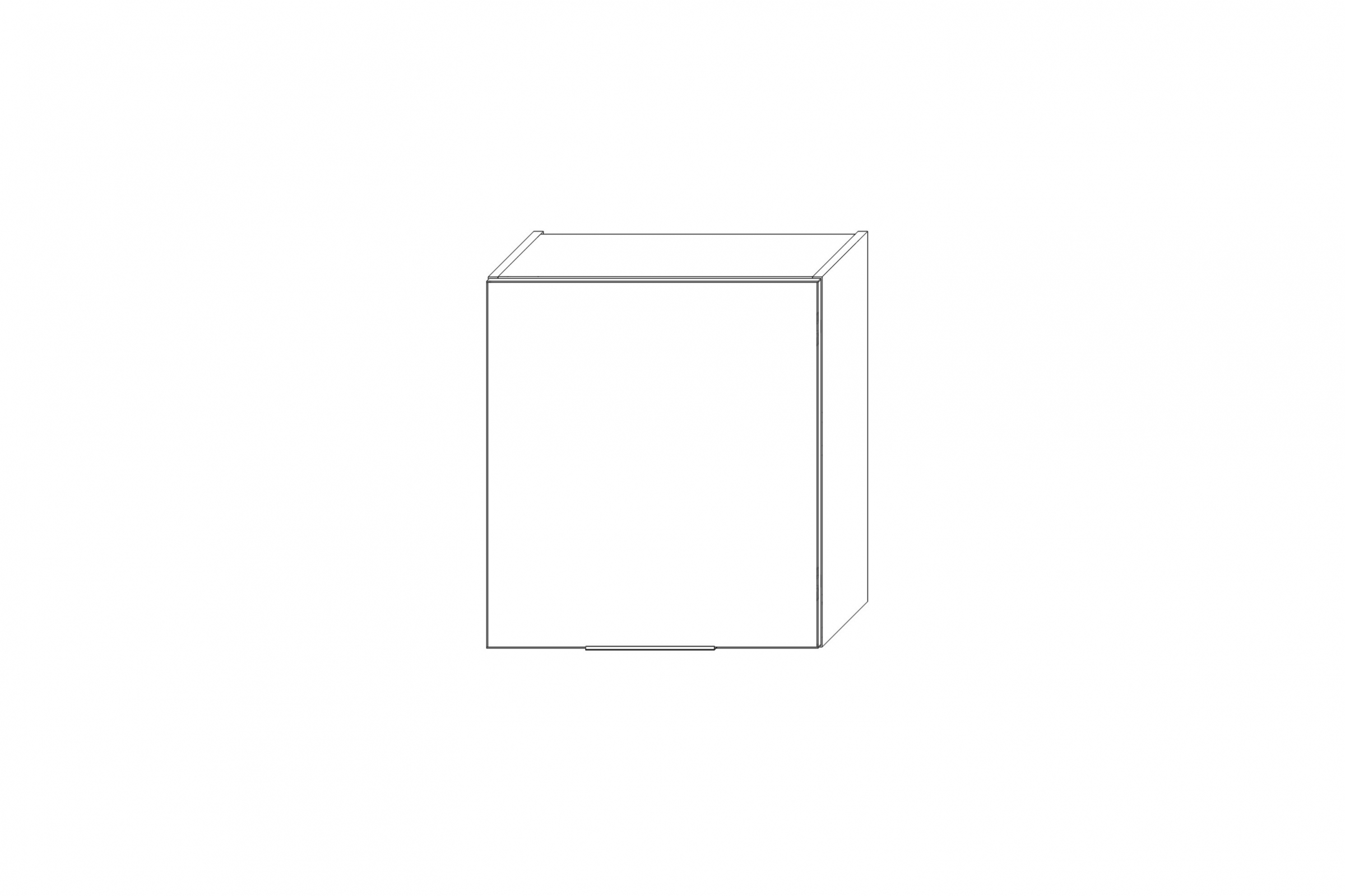 Horní kuchyňská skříňka Kammono K2 W__.1/61_SPEC s nastavitelnou šířkou 41–59 cm skříňka kuchyňská závěsná Kammono K2 W__.1/61_SPEC regulowana w zakresie 41-59cm