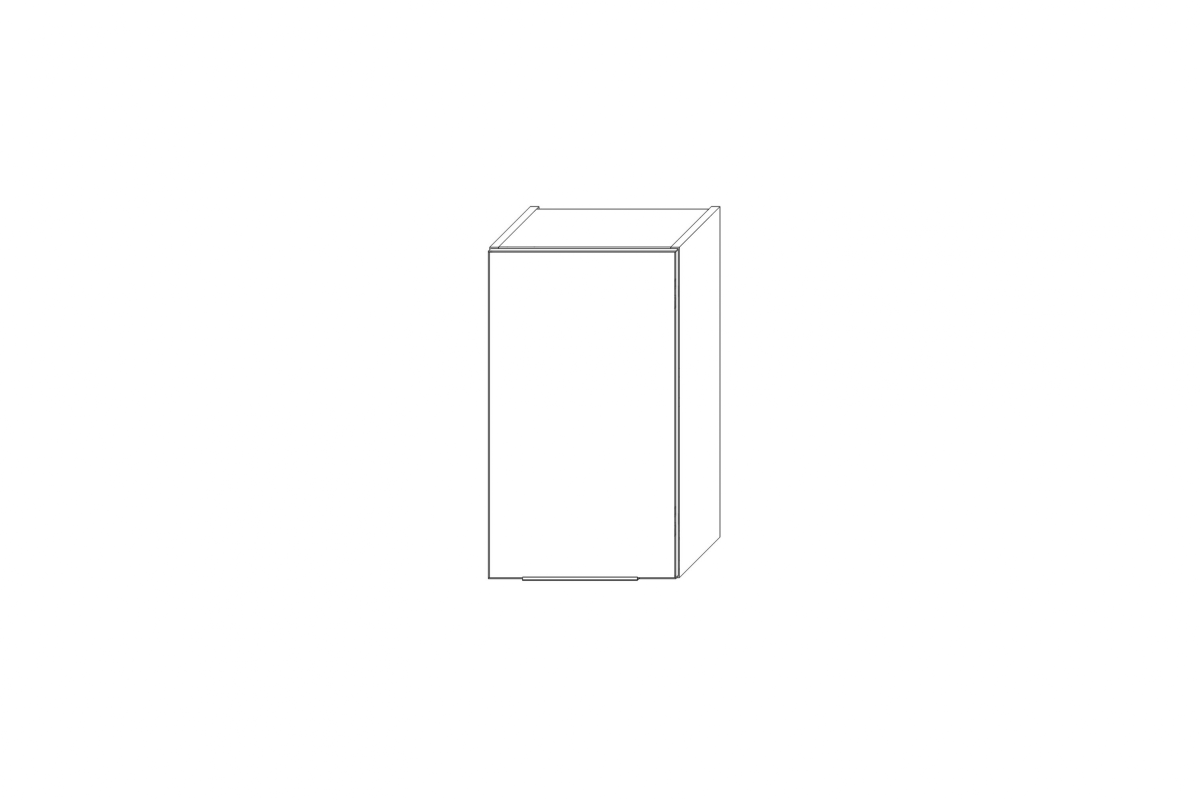 Horní kuchyňská skříňka Kammono K2 W35.1/61 jednodveřová skříňka kuchyňská závěsná Kammono K2 W35.1/61 jednodveřová