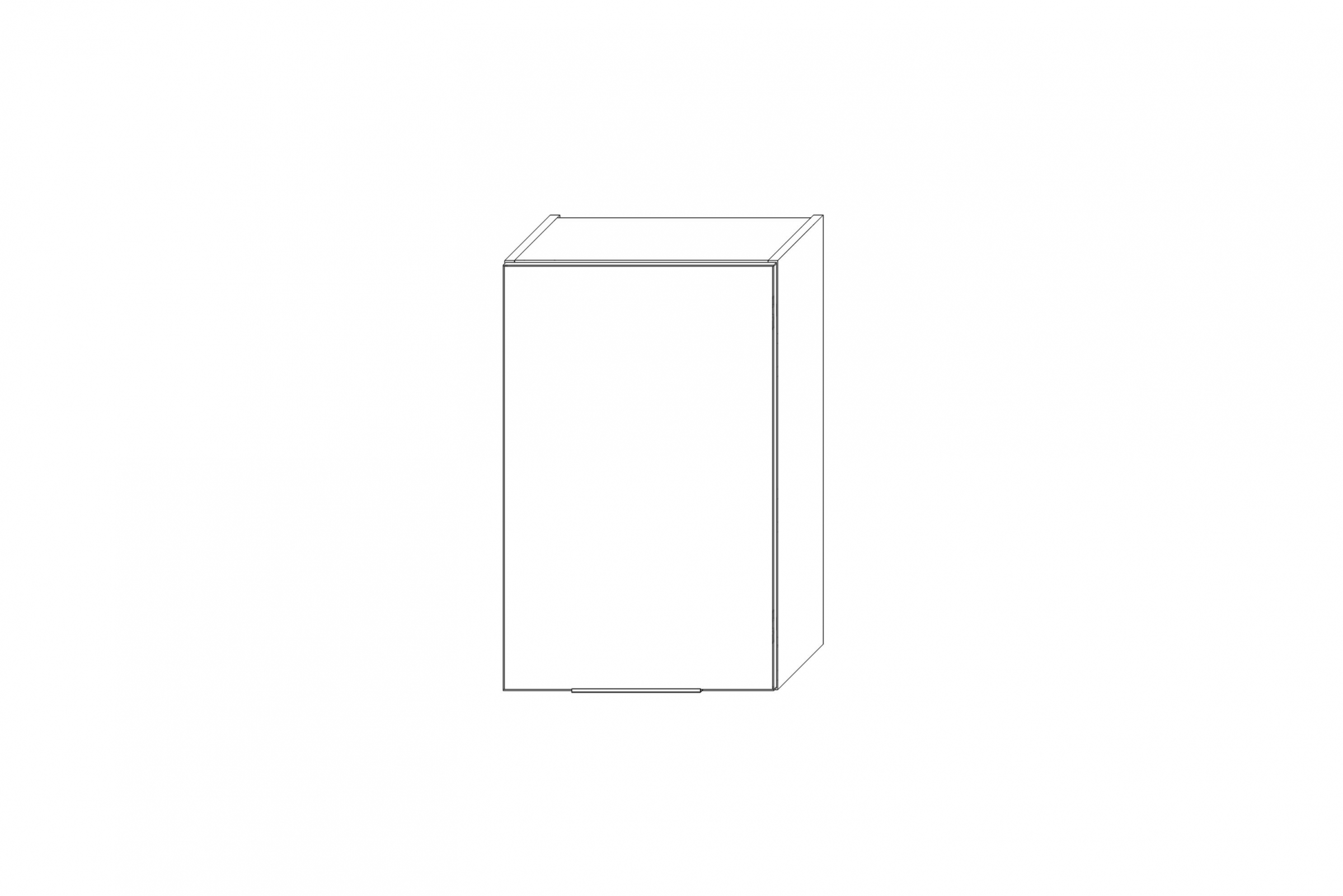 Horní kuchyňská skříňka Kammono K2 W45.1/71 jednodveřová skříňka kuchyňská závěsná Kammono K2 W45.1/71 jednodveřová