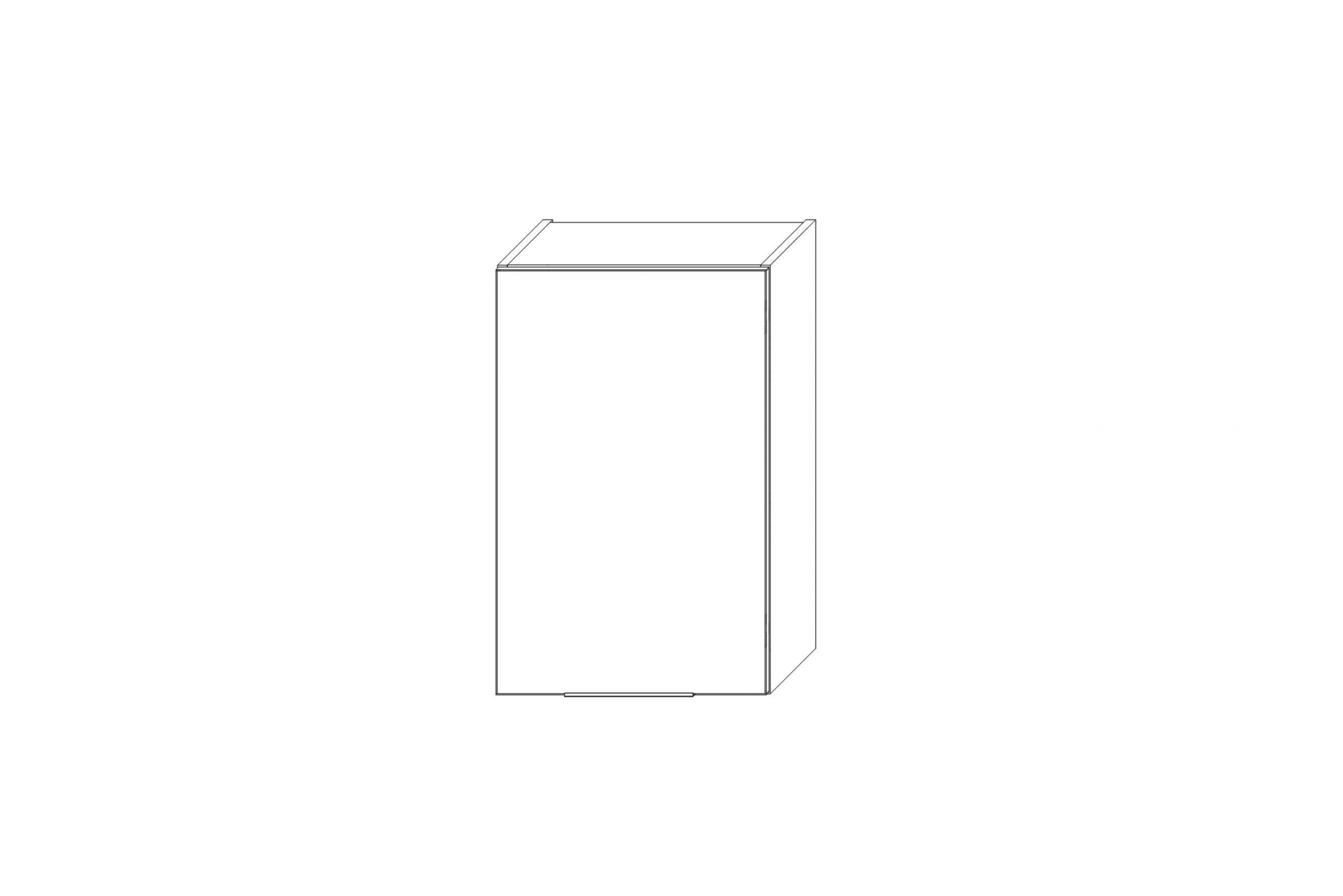 Horní kuchyňská skříňka Kammono K2 W45.1/90 jednodveřová skříňka kuchyňská závěsná Kammono K2 W45.1/90 jednodveřová